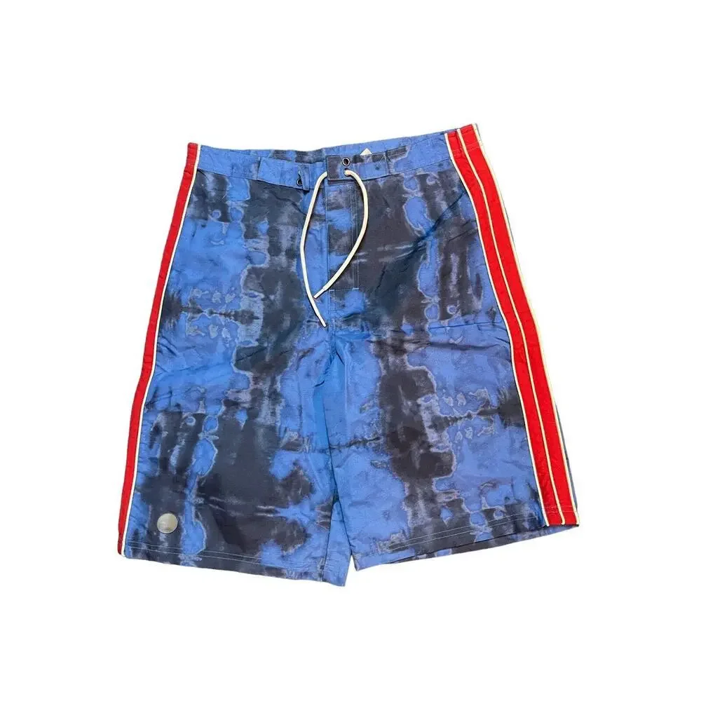 Old Navy Swim Trunks Shorts‎ Boys Size 18 Red Blue Vintage 2002